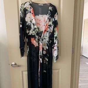 Anthropologie Floral Wrap